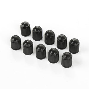 Planet Gates 100pcs Automobiles Tire Valve Air Dust Cover Stem Cap Tire Wheel Stem Pressure Valve Caps Black Plastic Auto Car Truck Wheels