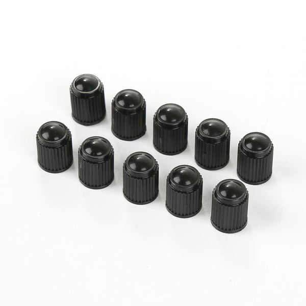 Planet Gates 100pcs Automobiles Tire Valve Air Dust Cover Stem Cap Tire Wheel Stem Pressure Valve Caps Black Plastic Auto Car Truck Wheels