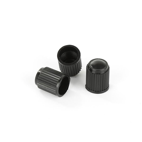 Planet Gates 100pcs Automobiles Tire Valve Air Dust Cover Stem Cap Tire Wheel Stem Pressure Valve Caps Black Plastic Auto Car Truck Wheels
