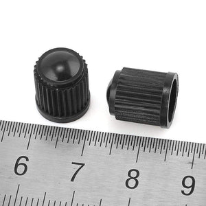 Planet Gates 100pcs Black Plastic Auto Car Bike Motorcycle Truck Wheel Tire Valve Stem Caps Car Wheel Caps On The Nipple