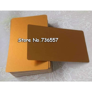 Planet Gates 100pcs Blank sublimation metal name card printing blank business card use sublimation ink and paper five colors