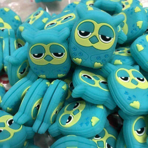 Planet Gates 100pcs Cartoon owl Tennis racket Vibration Dampeners, tennis racket buffer to reduce shock
