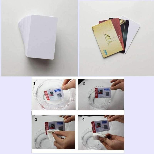 Planet Gates 100PCS Inkjet Business PVC ID Card Two Sides Printable Waterproof For Epson or Canon
