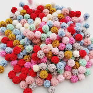 Planet Gates 100pcs/lot 15mm 10colors Mesh Flower Ball For Sewing On Scarf Shoes Hats Fur DIY Crafts Hair Clip Accessories