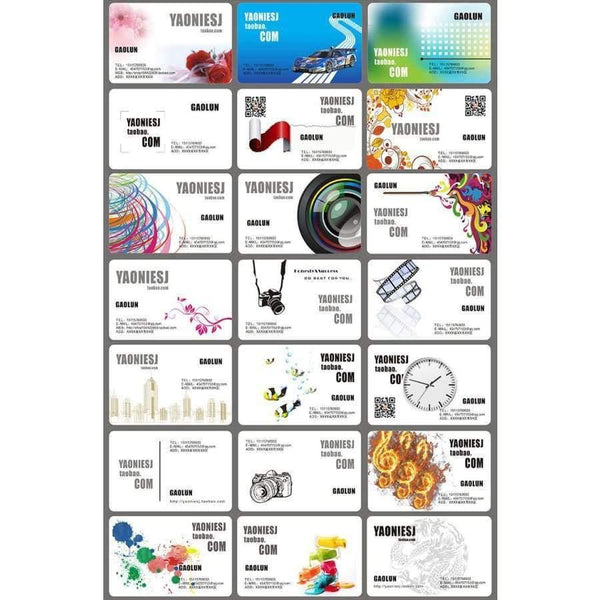 Planet Gates 100pcs/lot Factory Production customized business cards printing transparent visit card 0.38mm frosted pvc name card printing