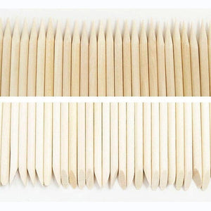 Planet Gates 100pcs/lot Nail Art Wood Sticks Cleaning Orange Nail Dead Skin Fork Cuticle Pusher Remover Nail Care Tools For Finger