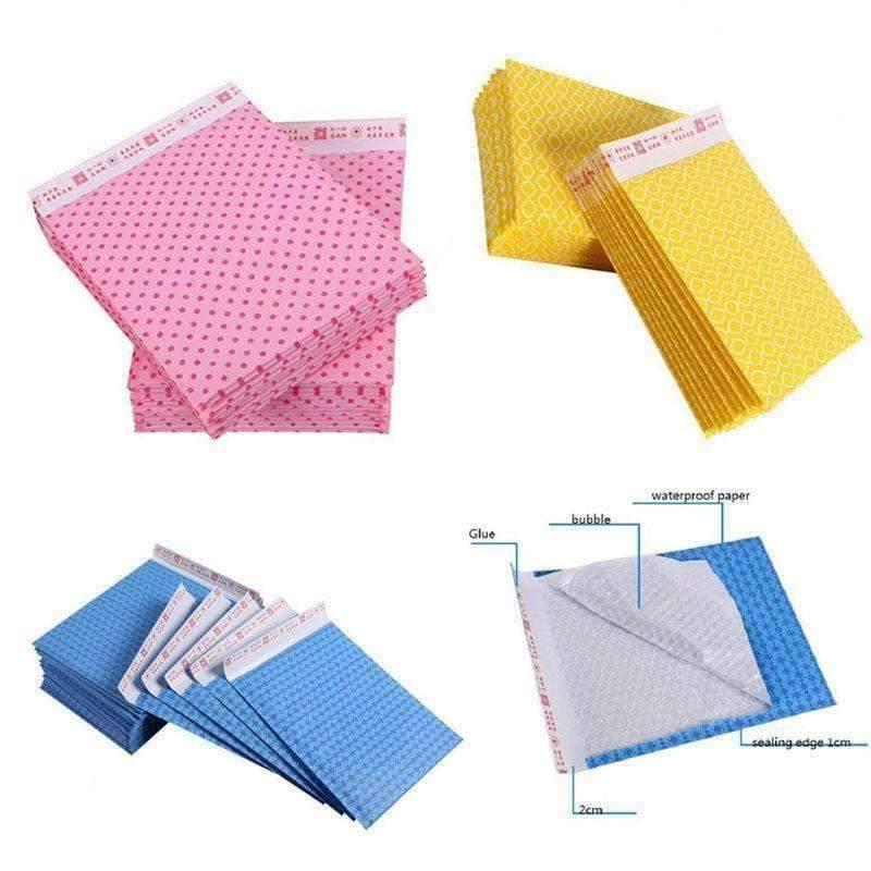 Planet Gates 100pcs/lot Pink Kraft Paper Bubble Envelopes Bags Mailers Padded Shipping Envelope With Bubble Mailing Bag Business Supplies 5.8