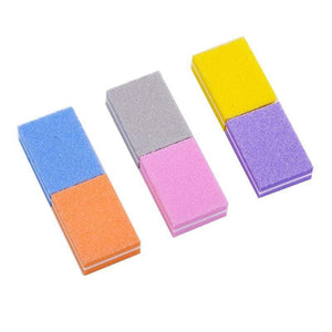 Planet Gates 100pcs/lot Professional Nail File Mini Sponge Nail Sanding Blocks UV Gel Polish Cuticle Remover Manicure Tools Nail Buffer Files