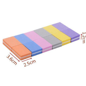 Planet Gates 100pcs/lot Professional Nail File Mini Sponge Nail Sanding Blocks UV Gel Polish Cuticle Remover Manicure Tools Nail Buffer Files