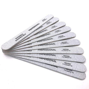 Planet Gates 100pcs/lot Professional Nail Files 180/240 Grinding Polishing Manicure Pedicure Double-sided  Nail Buffers Tool Lixas Para Unhas