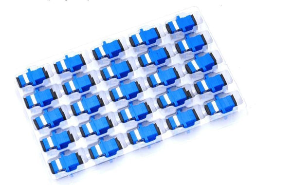 Planet Gates 100pcs/lot SC/UPC Adaptor Fiber Optic Adapter Flange Fiber Coupler For Telecome network and Optic communication Equipment