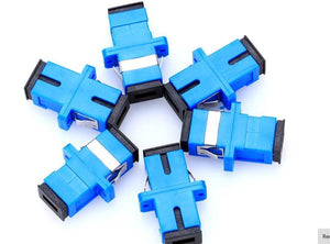 Planet Gates 100pcs/lot SC/UPC Adaptor Fiber Optic Adapter Flange Fiber Coupler For Telecome network and Optic communication Equipment