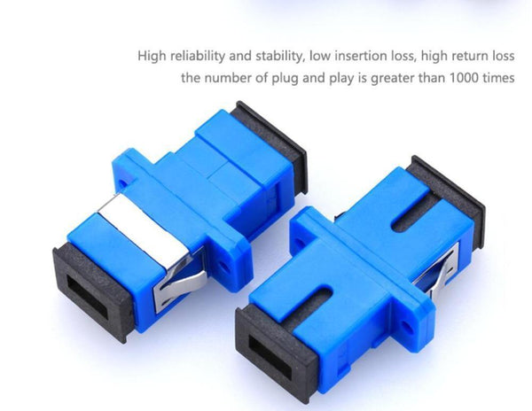 Planet Gates 100pcs/lot SC/UPC Adaptor Fiber Optic Adapter Flange Fiber Coupler For Telecome network and Optic communication Equipment