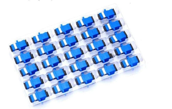 Planet Gates 100pcs/lot SC/UPC Adaptor Fiber Optic Adapter Flange Fiber Coupler For Telecome network and Optic communication Equipment