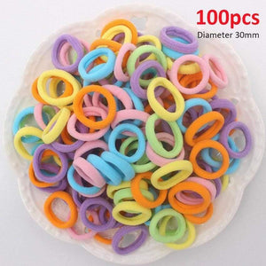 50/100Pcs 35mm Diameter High Elastic Hair Bands for Women Girls Hairband Rubber Ties Ponytail Holder Scrunchies Hair Accessories