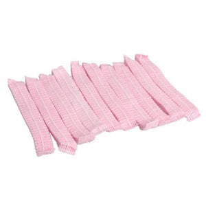 Planet Gates 100pcs Non Woven Disposable Shower Caps Hotel One-Off Elastic Shower Bathing Cap Bathroom Products Travel Camping Accessories