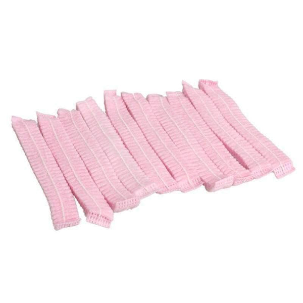 Planet Gates 100pcs Non Woven Disposable Shower Caps Hotel One-Off Elastic Shower Bathing Cap Bathroom Products Travel Camping Accessories