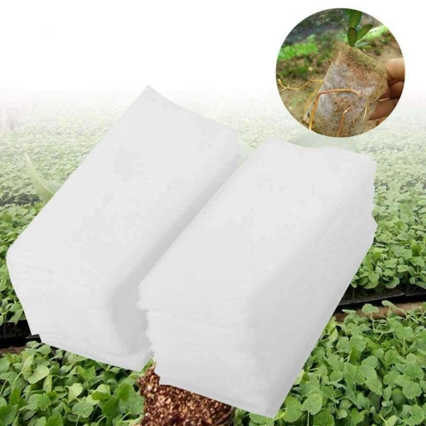 Planet Gates 100Pcs Non-woven Garden Supplies Environmental Protection Nursery Pots Seedling Raising Bag Plants Pouch Garden Tool