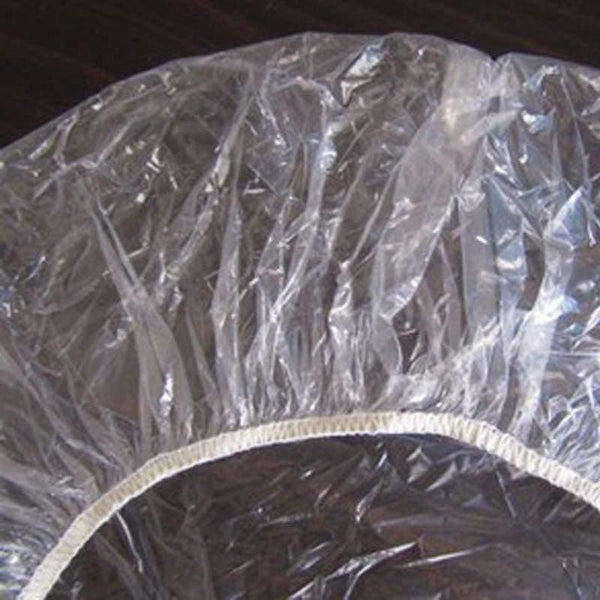 Planet Gates 100pcs/pack Disposable Hat Hotel One-Off Elastic Shower Bathing Cap Clear Hair Salon Bathroom Products Free Shipping