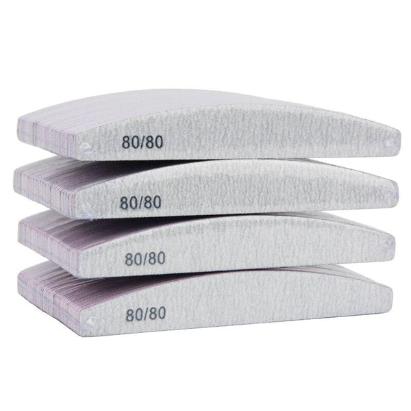 Planet Gates 100Pcs/Pack Gray Nail File80/80 Grit Professional Acrylic Nail Art Lime a ongle Double side Nails Pedicure Tools Diamond Designs