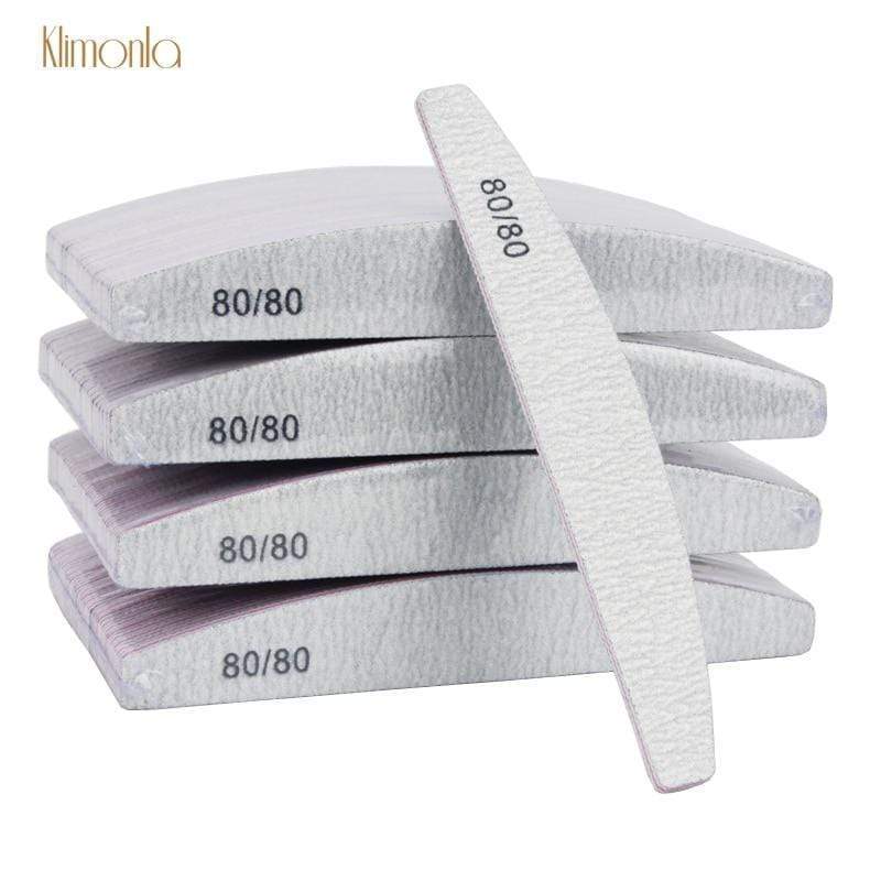 Planet Gates 100Pcs/Pack Gray Nail File80/80 Grit Professional Acrylic Nail Art Lime a ongle Double side Nails Pedicure Tools Diamond Designs