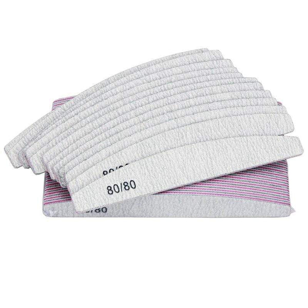 Planet Gates 100Pcs/Pack Gray Nail File80/80 Grit Professional Acrylic Nail Art Lime a ongle Double side Nails Pedicure Tools Diamond Designs