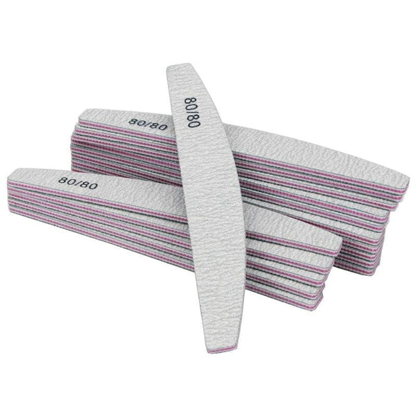 Planet Gates 100Pcs/Pack Gray Nail File80/80 Grit Professional Acrylic Nail Art Lime a ongle Double side Nails Pedicure Tools Diamond Designs