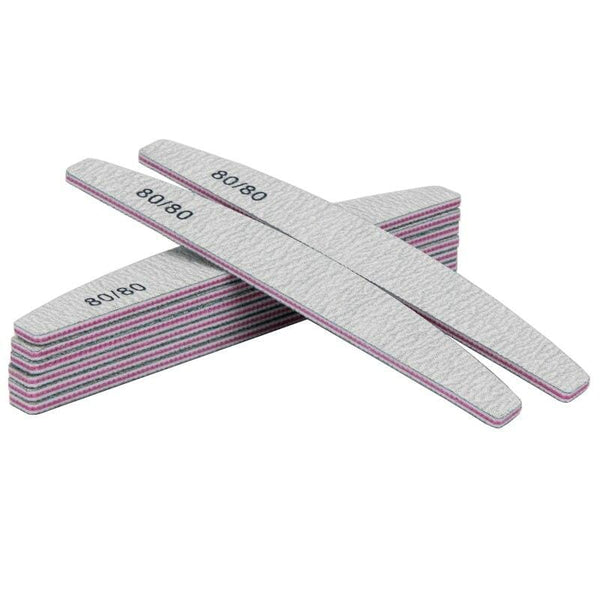 Planet Gates 100Pcs/Pack Gray Nail File80/80 Grit Professional Acrylic Nail Art Lime a ongle Double side Nails Pedicure Tools Diamond Designs