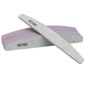 Planet Gates 100Pcs/Pack Gray Nail File80/80 Grit Professional Acrylic Nail Art Lime a ongle Double side Nails Pedicure Tools Diamond Designs