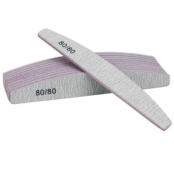 Planet Gates 100Pcs/Pack Gray Nail File80/80 Grit Professional Acrylic Nail Art Lime a ongle Double side Nails Pedicure Tools Diamond Designs