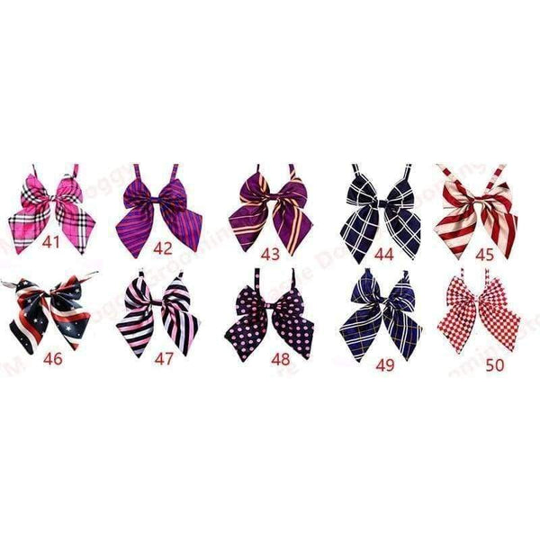 Planet Gates 100pcs Pet dog Cat Wedding Accessories Supplies Pet Bowties Neckties Dog Holiday Grooming Products Christmas Supplies 50colour