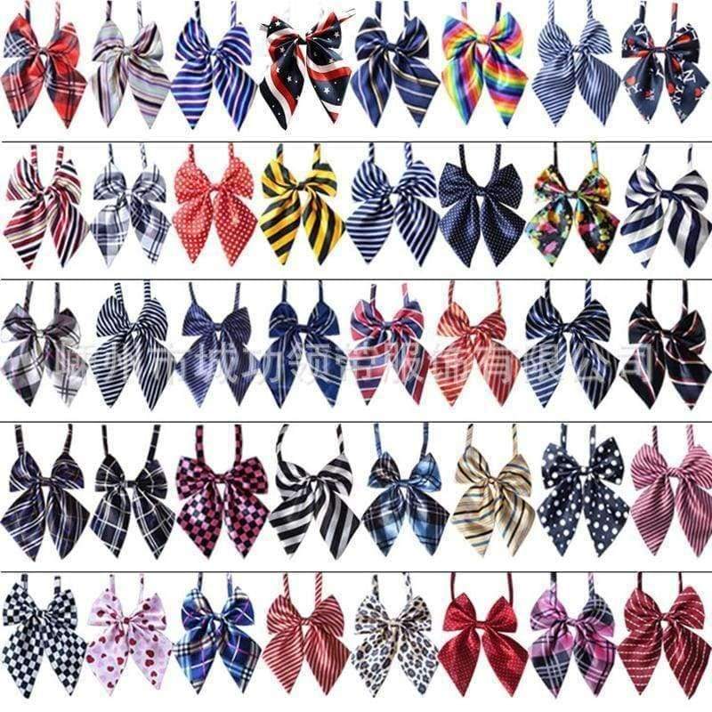 Planet Gates 100pcs Pet dog Cat Wedding Accessories Supplies Pet Bowties Neckties Dog Holiday Grooming Products Christmas Supplies 50colour