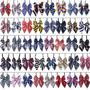 Planet Gates 100pcs Pet dog Cat Wedding Accessories Supplies Pet Bowties Neckties Dog Holiday Grooming Products Christmas Supplies 50colour