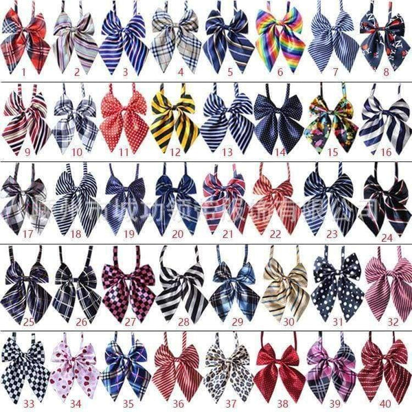 Planet Gates 100pcs Pet dog Cat Wedding Accessories Supplies Pet Bowties Neckties Dog Holiday Grooming Products Christmas Supplies 50colour