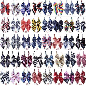 Planet Gates 100pcs Pet dog Cat Wedding Accessories Supplies Pet Bowties Neckties Dog Holiday Grooming Products Christmas Supplies 50colour