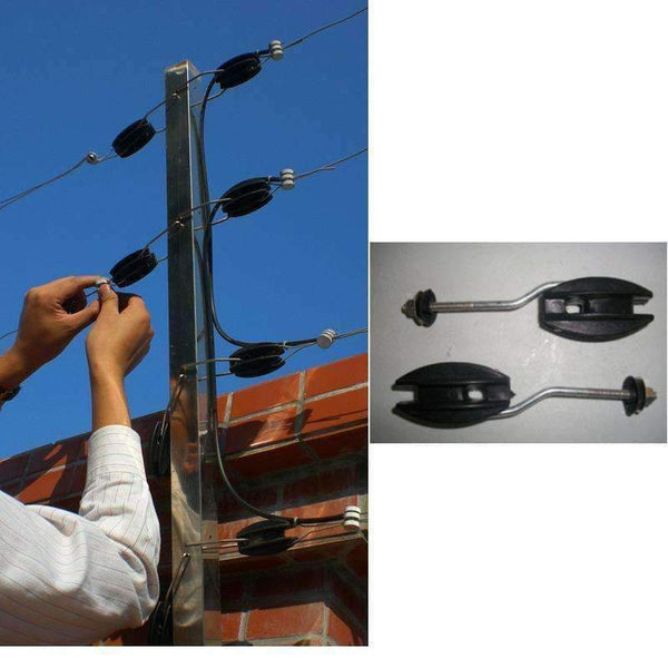 Planet Gates 100PCS Plastic Fencing Insulators Electronic Fence Terminal Rod Insulator Electric Fence Accessories