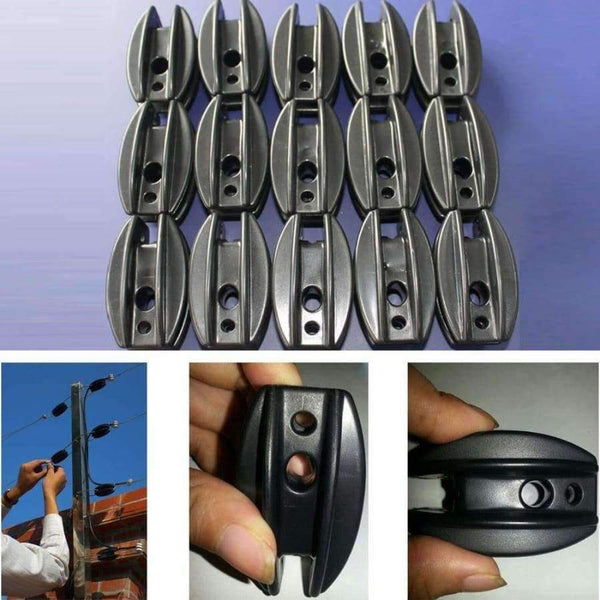 Planet Gates 100PCS Plastic Fencing Insulators Electronic Fence Terminal Rod Insulator Electric Fence Accessories