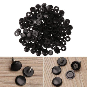 100Pcs Practical Hinged Plastic Screw Fold Snap Protective Cap Button Nuts Cover Bolts Protect Furniture Exterior Decor Hardware