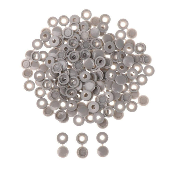 100Pcs Practical Hinged Plastic Screw Fold Snap Protective Cap Button Nuts Cover Bolts Protect Furniture Exterior Decor Hardware