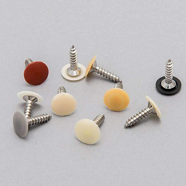 Planet Gates 100pcs Practical Self-tapping Screws Decorative Cover Plastic Nuts Bolts Covers Exterior Protective Caps Furniture Hardware