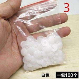 Planet Gates 100pcs Practical Self-tapping Screws Decorative Cover Plastic Nuts Bolts Covers Exterior Protective Caps Furniture Hardware