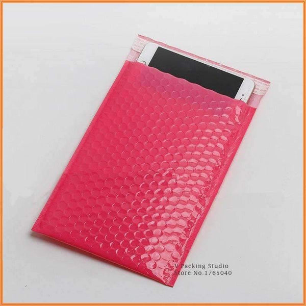 Planet Gates 100pcs  Red Bubble Envelopes Bags Mailers Padded Shipping Envelope With Bubble Mailing Bag Business Supplies