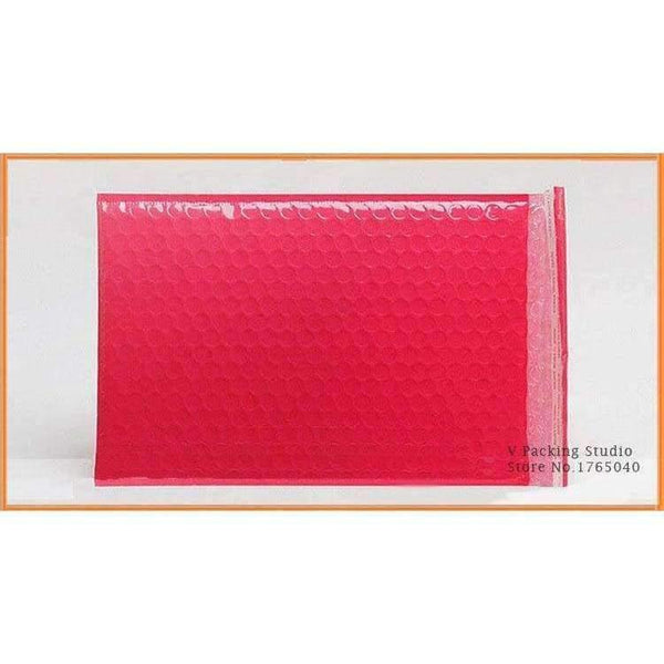 Planet Gates 100pcs  Red Bubble Envelopes Bags Mailers Padded Shipping Envelope With Bubble Mailing Bag Business Supplies