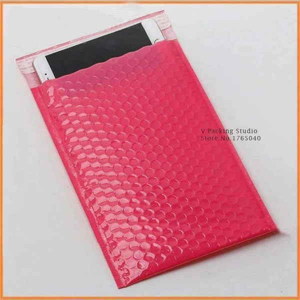 Planet Gates 100pcs  Red Bubble Envelopes Bags Mailers Padded Shipping Envelope With Bubble Mailing Bag Business Supplies