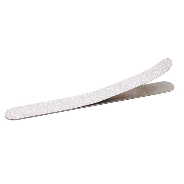 Planet Gates 100Pcs Replacement SandPaper Strips Nail File With Metal Handle Double-sided Sanding Buffer Block Straight Polishing Salon Tools