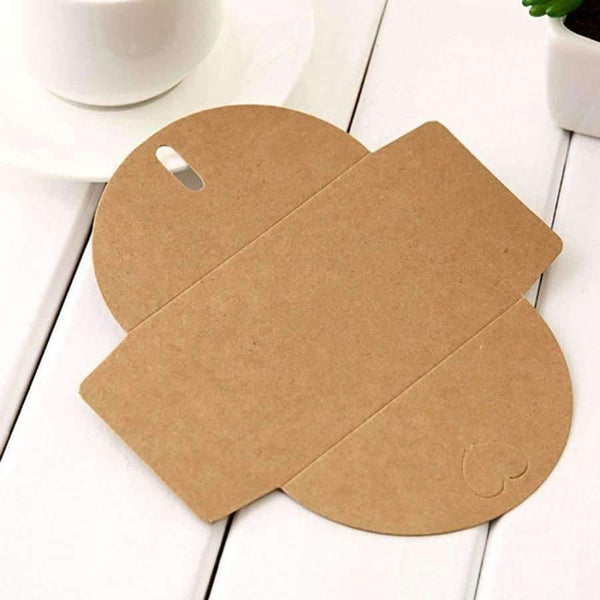 Planet Gates 100PCS Retro Kraft Paper Envelopes Handmade DIY Envelope With Bubble Mailing Bag Business Supplies