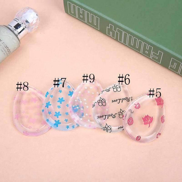 Planet Gates 100pcs Silicone Cosmetic Puff silisponge Face Foundation Makeup puff cosmetic Beauty tools not Sponge Powder blender