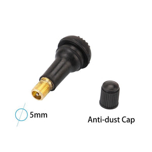 Planet Gates 100PCS TR413 Snap-in Rubber Tubeless Tire Valve Stems Tyre Replacement Valve Cap Cover Kit for ATV Bike Motorcycle
