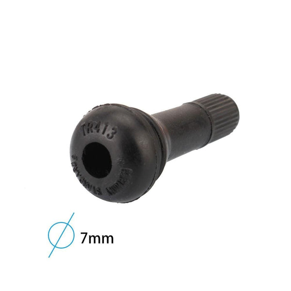 Planet Gates 100PCS TR413 Snap-in Rubber Tubeless Tire Valve Stems Tyre Replacement Valve Cap Cover Kit for ATV Bike Motorcycle