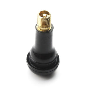 Planet Gates 100PCS TR413 Snap-in Rubber Tubeless Tire Valve Stems Tyre Replacement Valve Cap Cover Kit for ATV Bike Motorcycle
